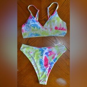 Tie-Dye Two-Piece Bikini Set